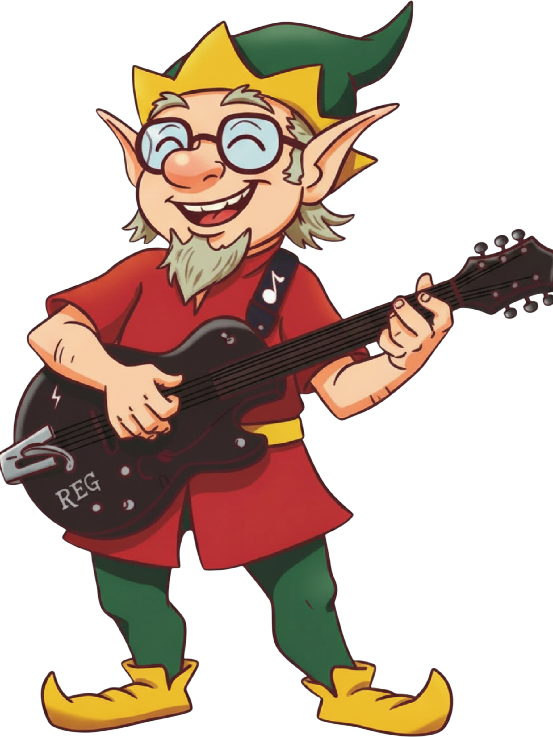 Roland Green lead guitarist elf illustration